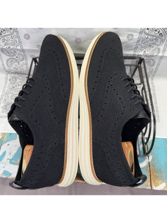 Cole Haan Original Grand Stitchlite Wingtip Oxfords Black C27959 Men 13M Worn2X main image 6